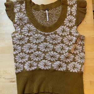 Free people knit top-small